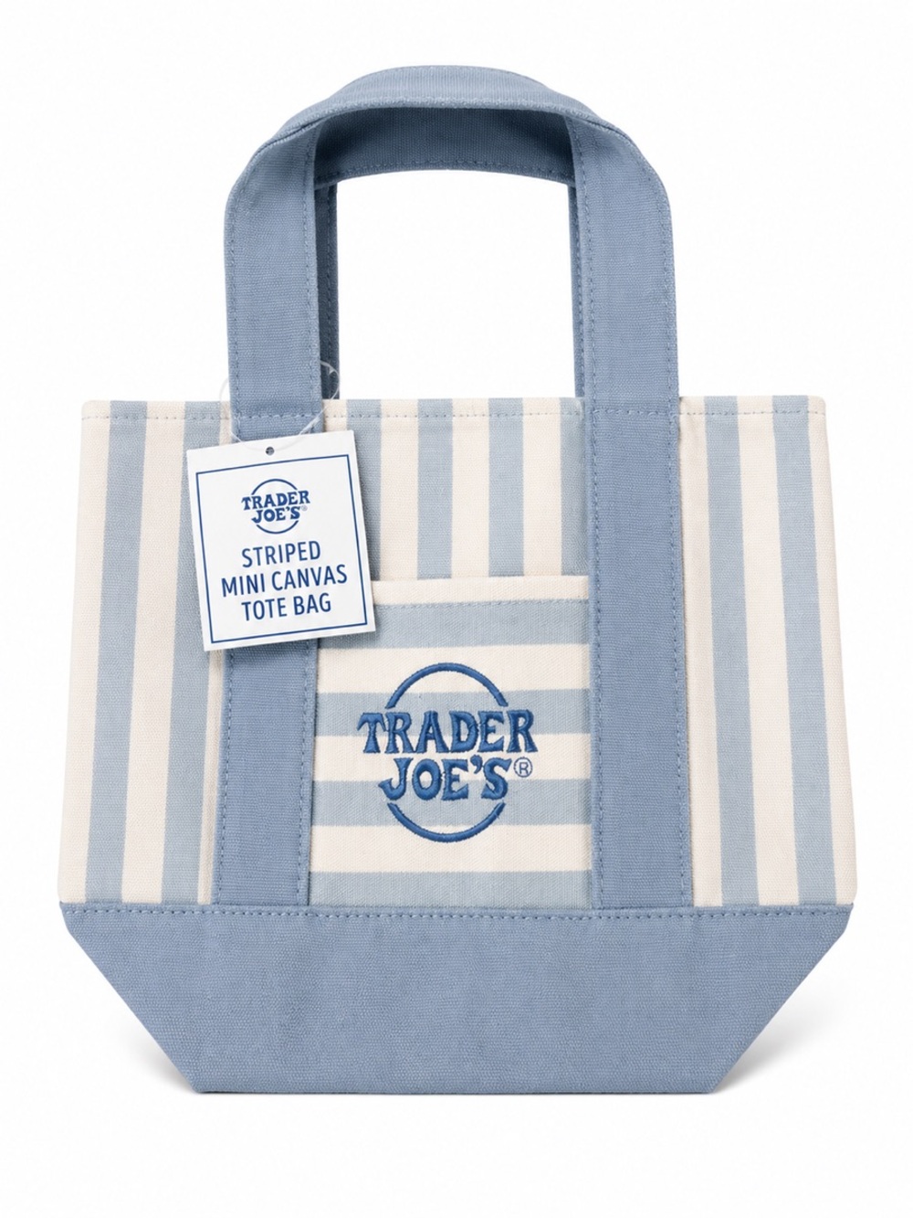 VIRAL 2026 Trader Joe’s Striped Mini Canvas Tote